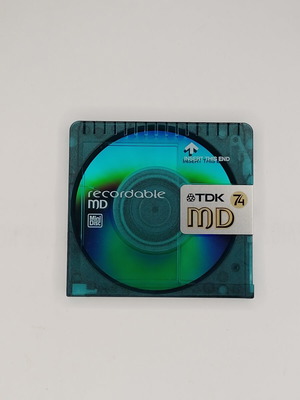TDK MD 74 Color Series green MiniDisc used