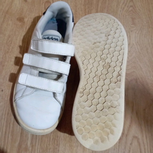 Adidas Kids Sneakers Used With Scratches White Size 33