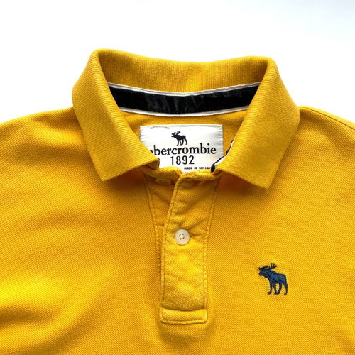 Abercrombie & Fitch Kids Polo Shirt Yellow Used Size L