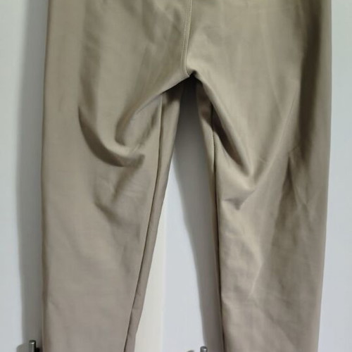 High-waisted leggings size M like new, beige with thick fabric