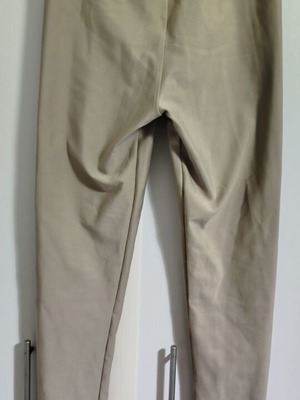 High-waisted leggings size M like new, beige with thick fabric