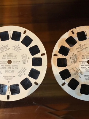 View-Master The Wedding of Don Juan Carlos & Princess Sophia 1962 used, 3 discs