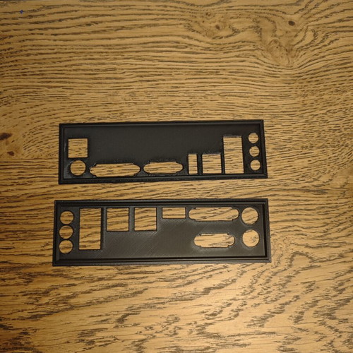 IO shields for Asrock A320M-HDV and Asus Prime A320M-A motherboards like new