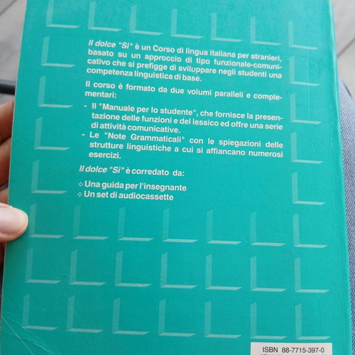 Il dolce "Si" book used, Italian language learning