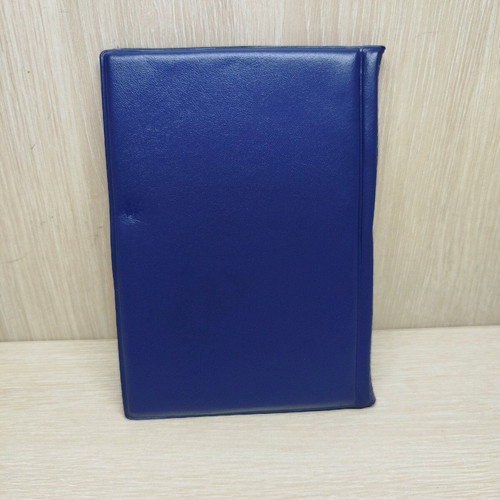 Coin collection album new, blue leatherette with 120 slots