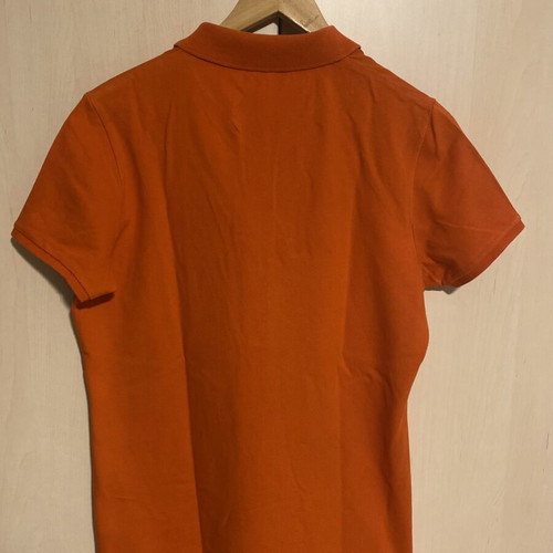 Burberry women's orange pique shirt like new