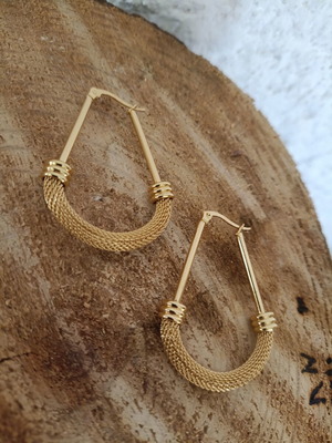 Retro women's stainless steel earrings new