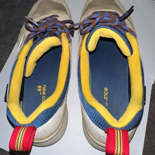 New Balance sneakers used, size 44.5, beige and blue shoes