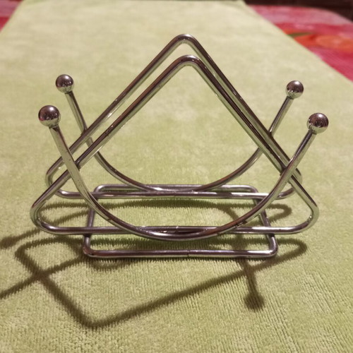 Chrome metal napkin holder like new