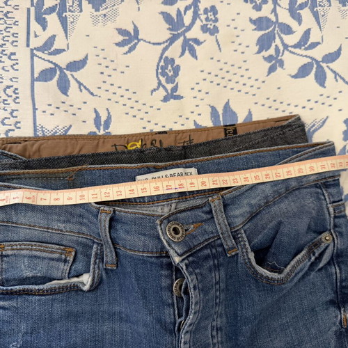 Kids' denim pants set, like new, for 9-10 years old