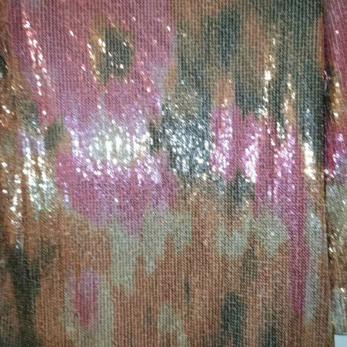 Dress with small shiny sequins, multicolor