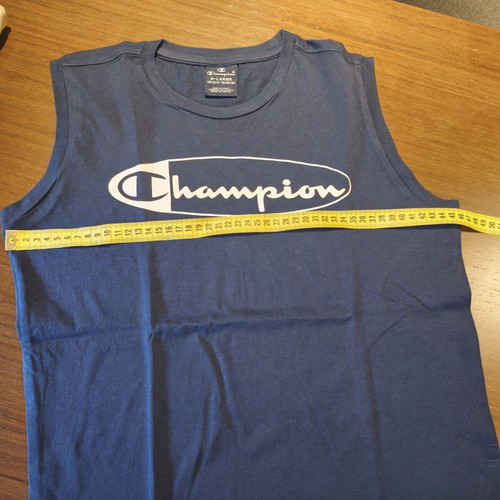 Champion Legacy Big Logo sleeveless t-shirt blue XL like new