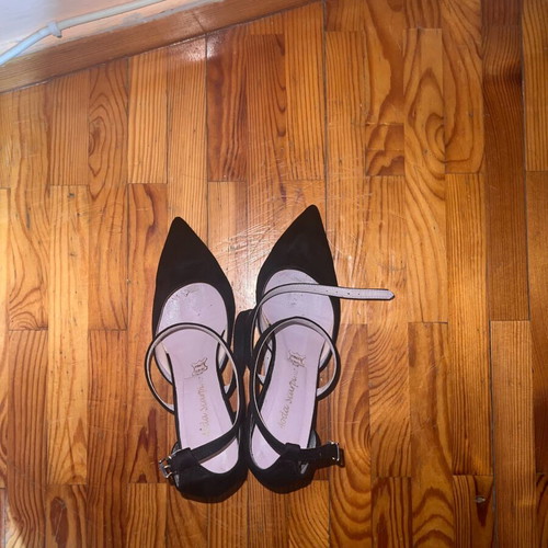 Leather pumps black size 38 like new