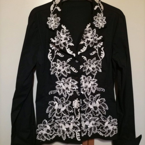 Naracamicie shirt No 2 black like new with beads