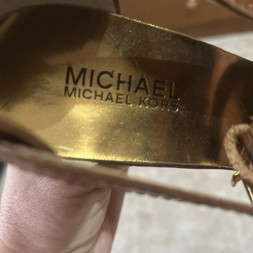 Michael Kors platform sandals like new, size 38.5, brown