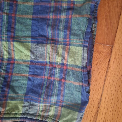 Pijama shorts used, blue and green, sizes M to XL