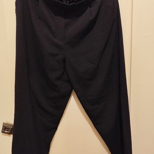 Pink Woman black pants XXL used with elastic waist and pockets