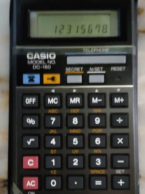 ΚΟΜΠΙOYTΕΡΑΚΙ - ΗΛΕΚΤΡΟΝΙΚΗ ΑΤΖΕΝΤΑ DATA-CAL CASIO MODEL NO.DC-160