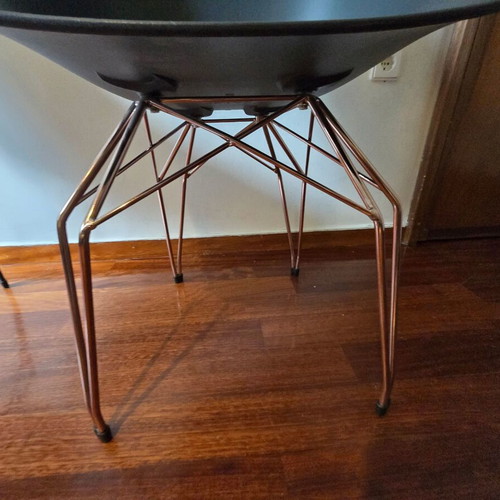 Kubikoff Dimple chairs set of 6 used, Diamond base, made in Italy