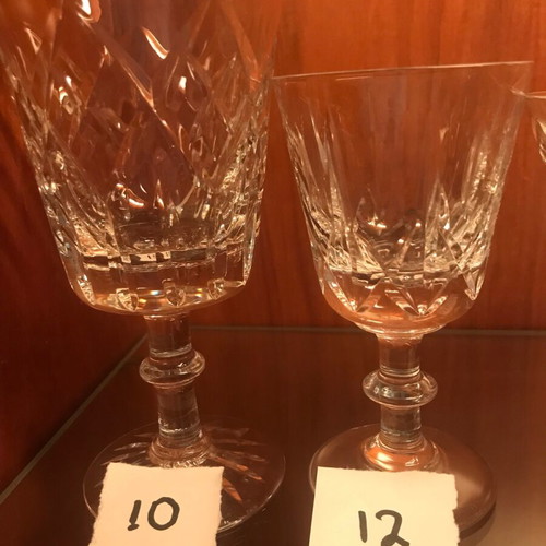 Crystal glasses like new, 5 types, 49 pieces