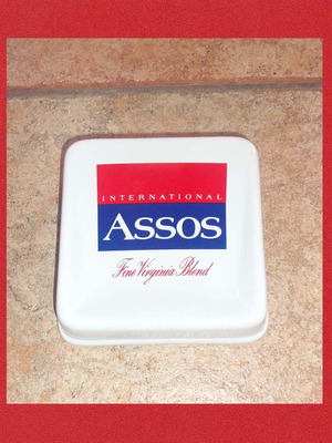 Assos International porcelain promotional tray used, Attikh Keramiki