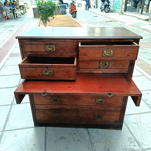 British military chest of drawers used, late 19th century