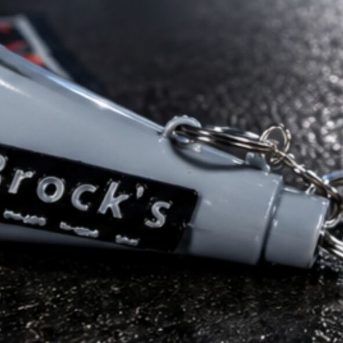 Brock’s Performance Mini Exhaust Keychain, 3D print, ASA Carbon Fiber