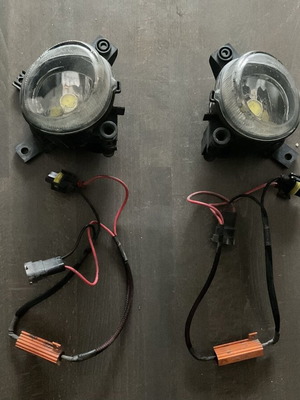 Audi A4 B7 2004-2007 Valeo OEM φανάρια ομίχλης μεταχειρισμένα με LED λάμπες αριστερό και δεξί