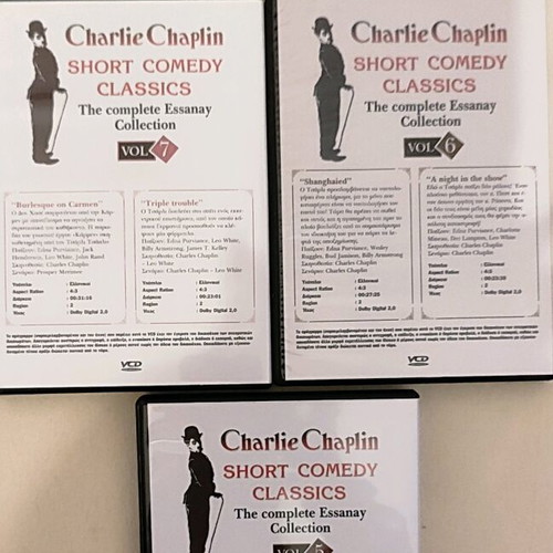 Charlie Chaplin DVD comedy classics collection 7 discs like new