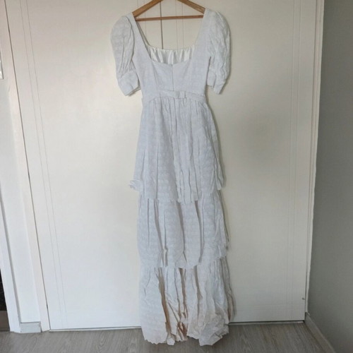 Wedding dress white handmade, like new, size S