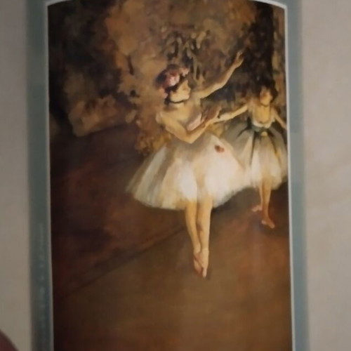 Mini jigsaw Edgar Degas Two dancers on a stage new
