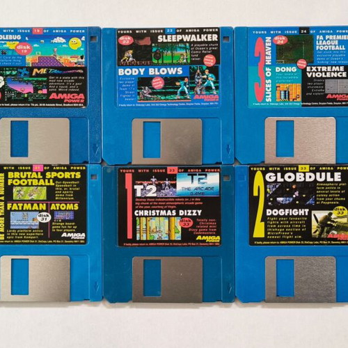 Συλλεκτικές δισκέτες περιοδικού Amiga Power μεταχειρισμένες