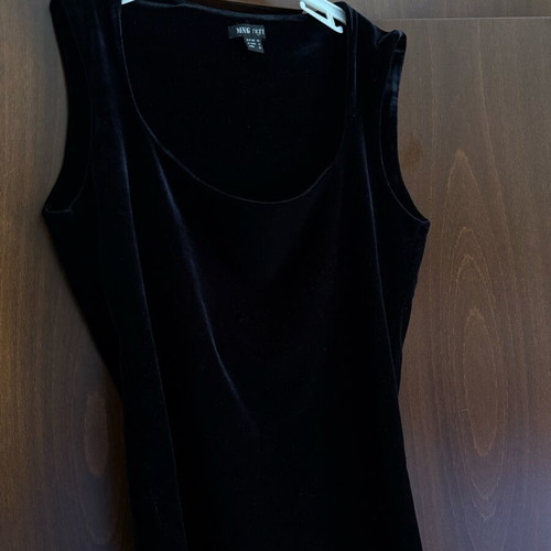 Velvet blouse Mango used, black, size M