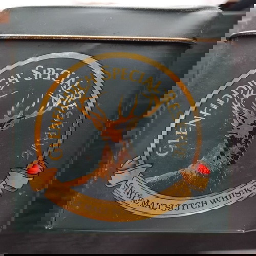 Метално колекционерско кутия Glenfiddich винтидж, употребявано