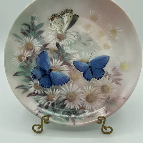 Decorative plate Bradex W.S.George "On Gossamer Wings" Lena Liu 1988-1989 new