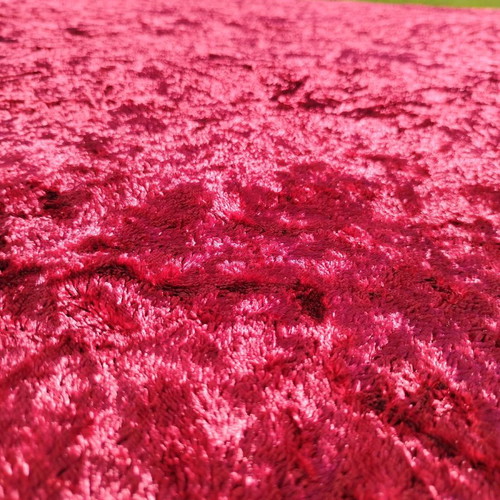 Velvet vintage bedspread with fringes needing repair