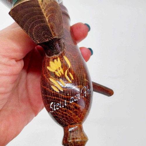 Vintage wooden pipe souvenir from Switzerland - Stein am Rhein