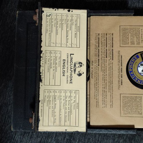Linguaphone vinyl records used, old set