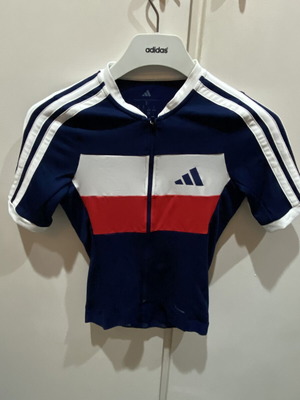 Adidas Cycling Tee Tempo Merino new, size S, white and blue