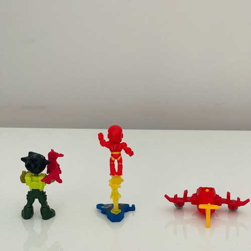 Kinder Joy Marvel Iron Man Funko new with dragon tamer and airplane vehicle