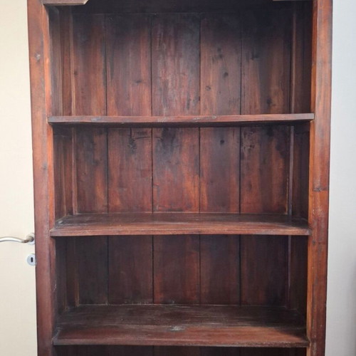 Bookcase handmade, solid wood, Indian style, used