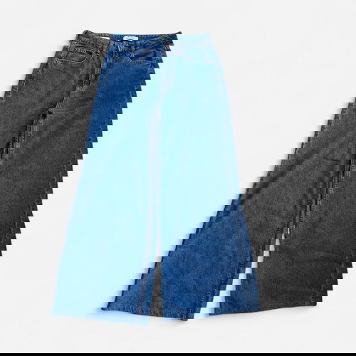 High-waisted wide leg jeans Bershka like new, size 34, blue