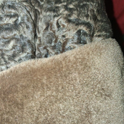 Marc Jacobs vintage fur like new, medium half coat brown