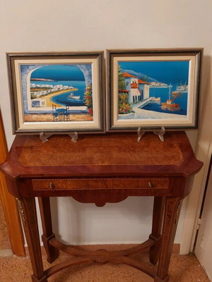 Set of Nikos Krideras seascape paintings like new