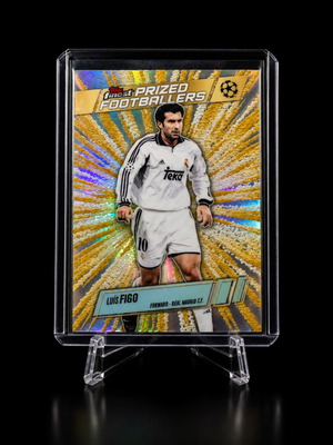 2025-26 Topps Finest UCC Luis Figo Prized Footballers Fusion Variation PFF-7