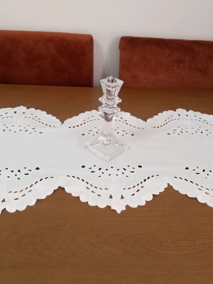 Embroidery set 3pcs white new