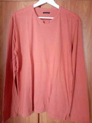 Sisley men's spring blouse like new, orange, size L