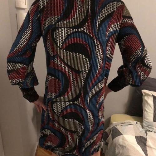 Badila printed dress used, size S, multicolor