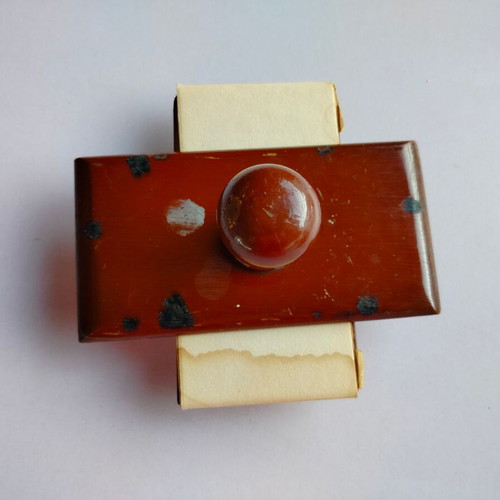 Vintage wooden blotter used with stains and marks