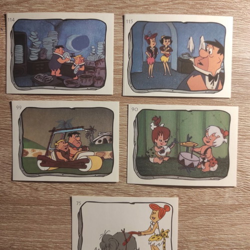 The Flintstones vintage stickers, set of 11